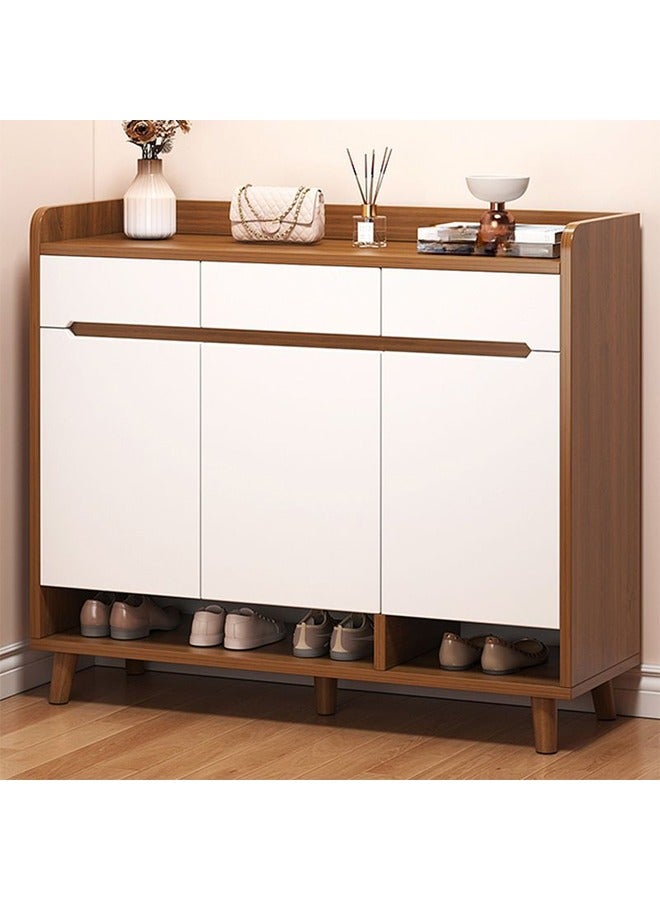 كيكي خزانة أحذية فاخرة متعددة الوظائف للمدخل وأدراج تخزين 100 سم - Image 1