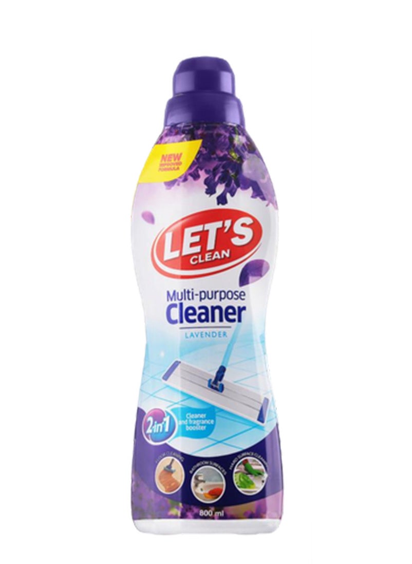 LET'S CLEAN - Multi-Purpose Cleaner 800ml Lavender - Image 1