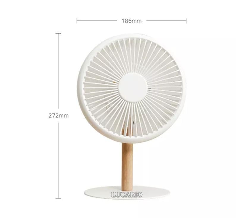 Lucario Lucario Ceiling Fan Camping Fan with Led Light for Dorm Lanyard Mini USB Fan 3 Speed Levels Small Table Fan 360 Rotating Head Quiet Operation Ideal for Office Home and Outdoor Use WHITE - Image 2