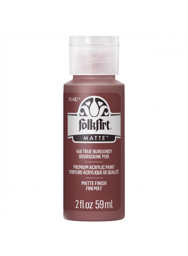 FolkArt Acrylic Paint in Assorted Colors (2 oz), 456, TRUE Burgundy - Image 1