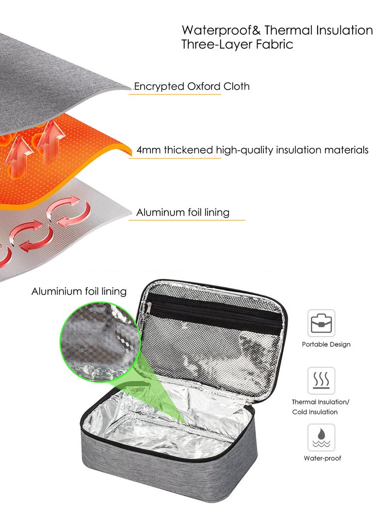 DB Innov. Lunch Bag, Thermal Lunch Bag, Portable Cooler Box for Women Men to Work, Travel - Image 3