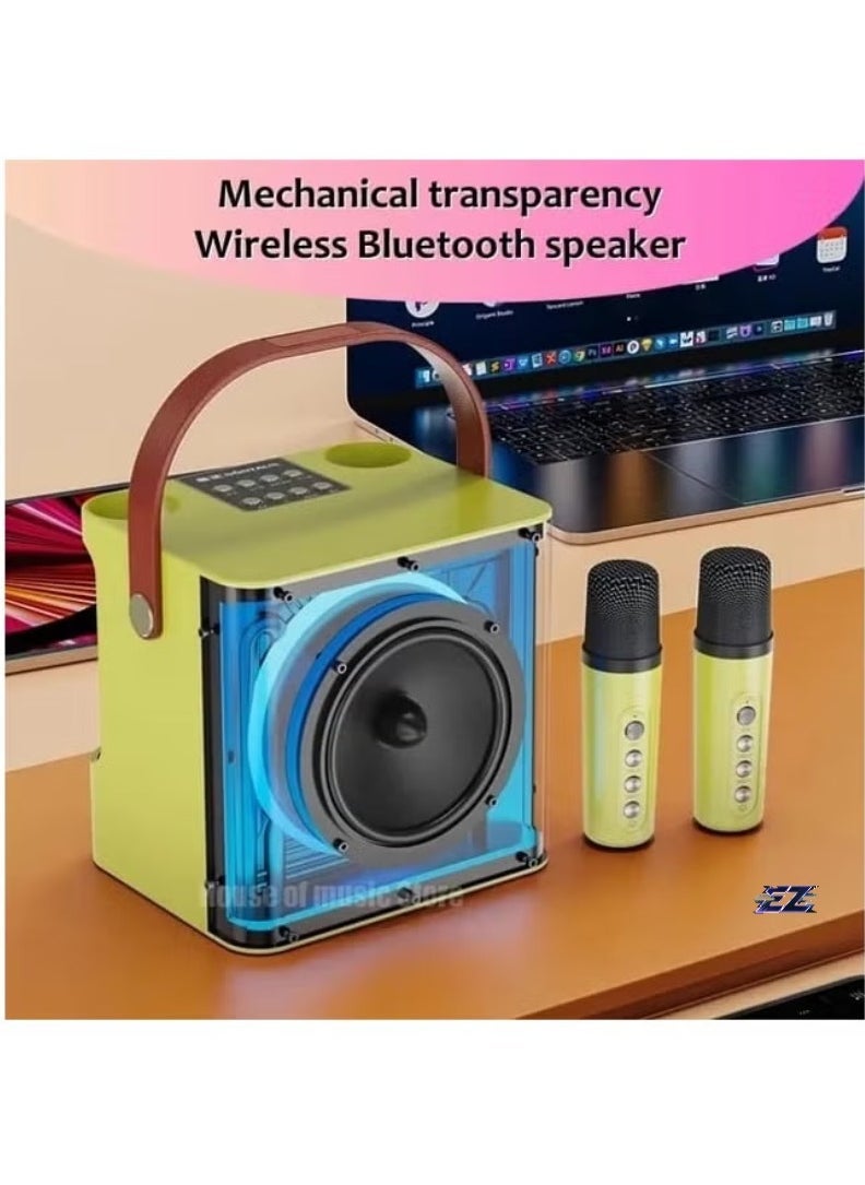 ELTRAZONE PLUS RGB Karaoke Bluetooth Speaker - Powerful Sound, Built-in LED Lights, Wireless Connectivity, Multi-Device Compatibility, Portable & Rechargeable – Perfect for Parties, Karaoke, & Music Lovers - Image 2