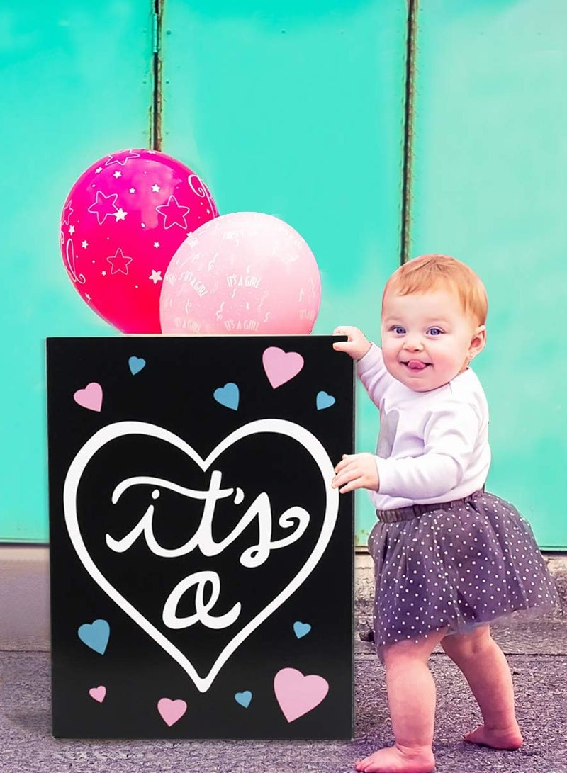 Excefore Gender Reveal Balloon Box, Baby Gender Reveal Party Supplies Paper Box Fit 1-2 Balloons, Gender Reveal Decorations Baby Shower Home Decoration (16.14*11.81*11.81 inch) - Image 2