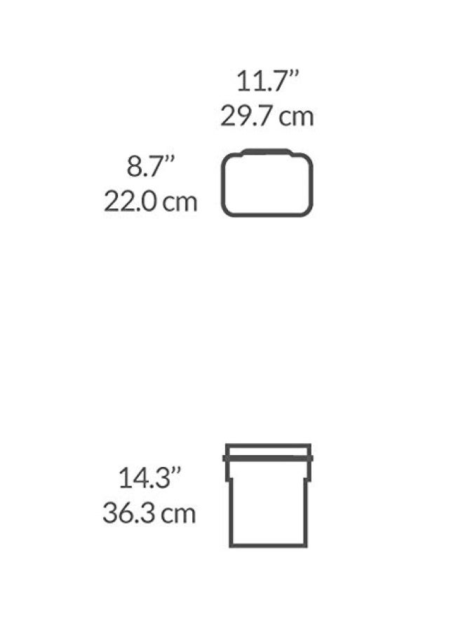 simplehuman 10 Liter  26 Gallon InCabinet Trash Can HeavyDuty Steel Frame Black - Image 5