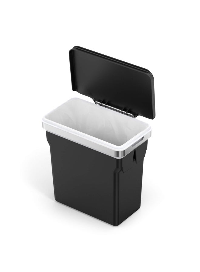 simplehuman 10 Liter  26 Gallon InCabinet Trash Can HeavyDuty Steel Frame Black - Image 4