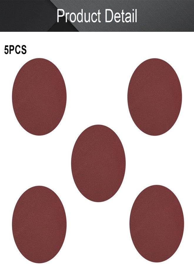 Heyiarbeit 5pcs 10" 250mm Sanding Discs 120 Grits Self Stick Adhesive Back Aluminum Oxide Sandpaper - Image 5