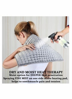 SYOSI SYOSI Heating Pad - Electric Heating Pads - Hot Heated Pad for Back Pain Muscle Pain Relieve - Dry & Moist Heat Therapy Option - Auto Shut Off Function  - Image 3