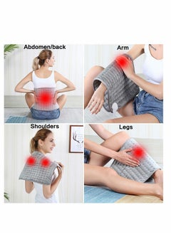 SYOSI SYOSI Heating Pad - Electric Heating Pads - Hot Heated Pad for Back Pain Muscle Pain Relieve - Dry & Moist Heat Therapy Option - Auto Shut Off Function  - Image 2