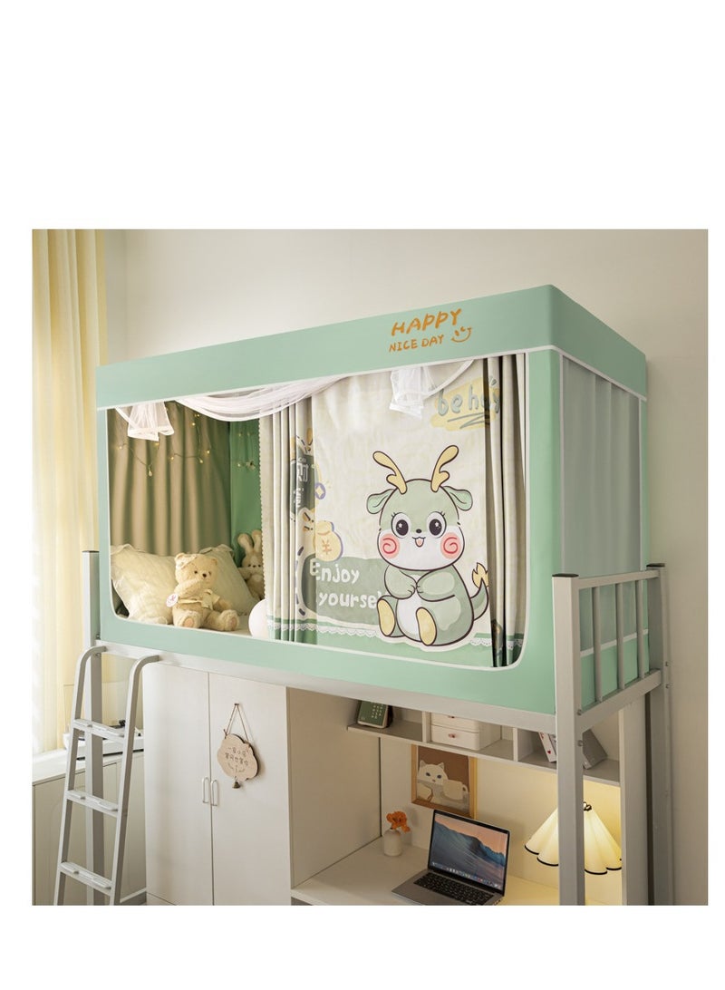Bed Canopy Tents Curtain Blackout Curtain Single Bed Tent Curtain Student Shading Cloth Bed Canopy Mosquito Net Student Sleep Privacy Protection - Image 1