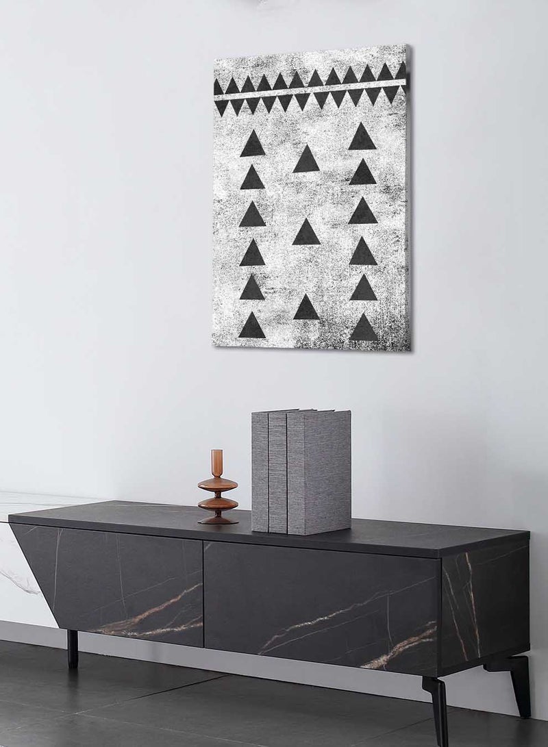 LOWHA Canvas Wall Art Stretched Over Wooden Frame with Saudi Inspired Pattern - Image 3