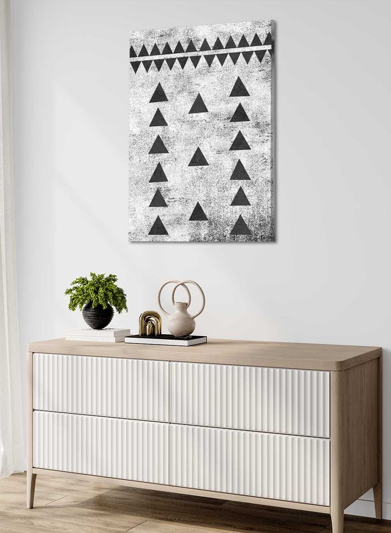 LOWHA Canvas Wall Art Stretched Over Wooden Frame with Saudi Inspired Pattern - Image 2