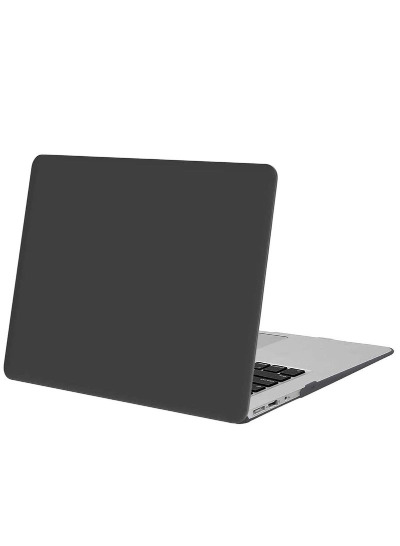 Plastic Hard Case Cover Laptop Hard Shell Compatible with MacBook Air 11 Inch (Models: A1370 and A1465) (Black) - Image 1