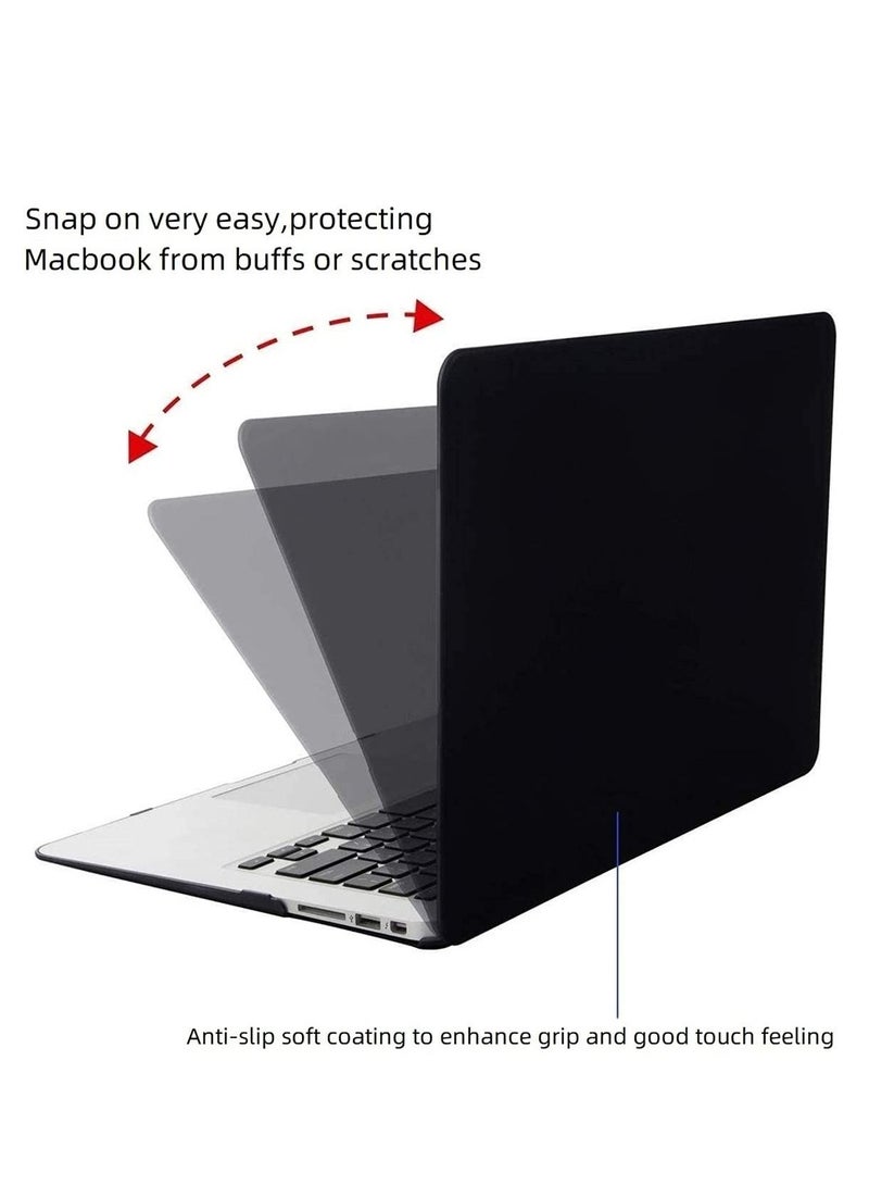 Plastic Hard Case Cover Laptop Hard Shell Compatible with MacBook Air 11 Inch (Models: A1370 and A1465) (Black) - Image 3