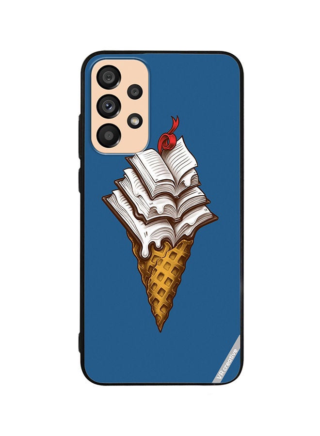 VR CREATIVE Protective Case Cover For Samsung Galaxy A33 5G Book Icecream Design Multicolour - Image 1