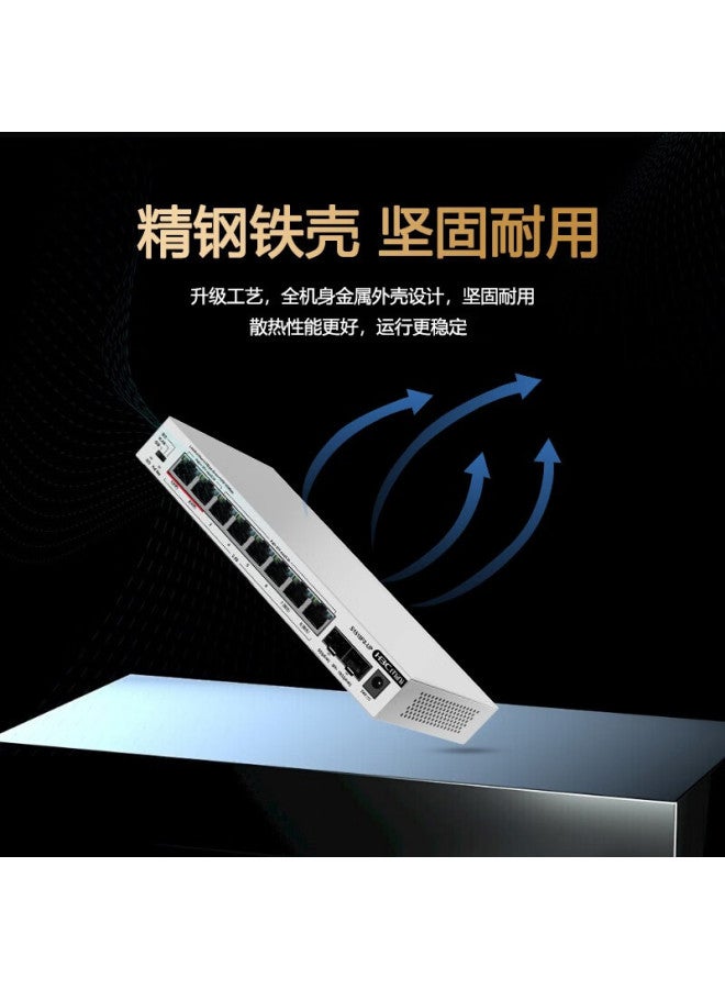 H3c S1510fx-up 2.5g Poe Switch 8 Ports 2.5g Ethernet Ports + 2 10g Sfp+ Ports Wifi 7 Compatible Support Port Aggregation Network Hub Splitter - Image 3