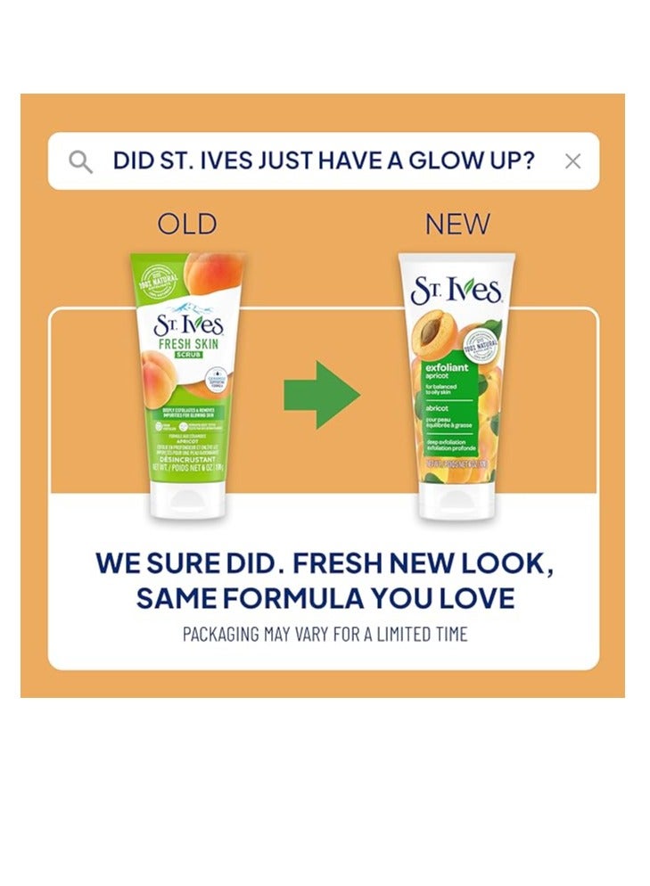 St. Ives Fresh Skin Apricot Face Scrub with 100% Natural Exfoliants & Extracts - Image 2