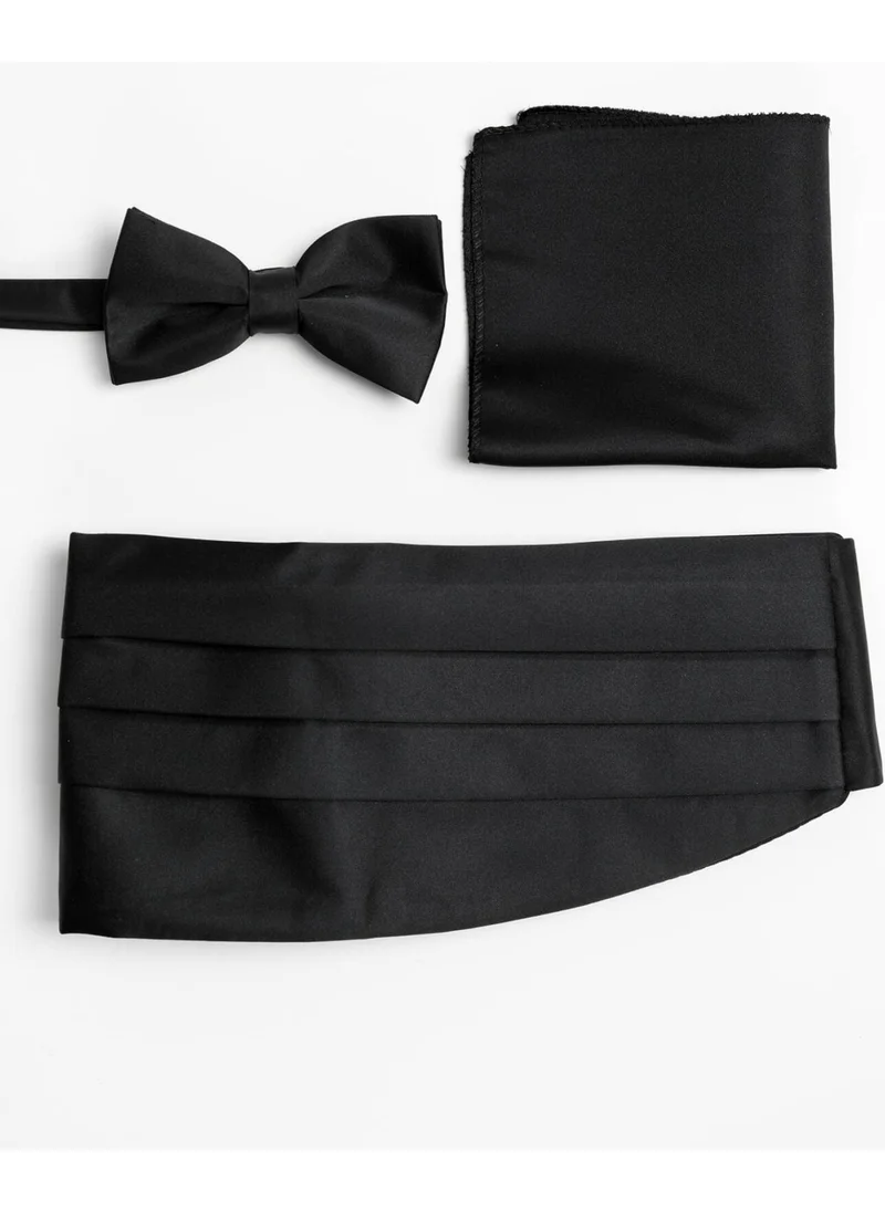 Kip Black Bowtie Belt Set