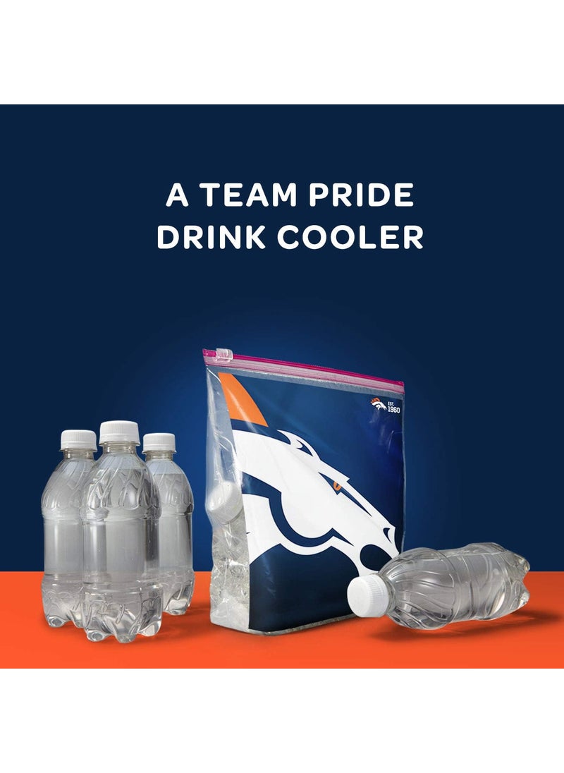 Ziploc Ziploc Slider Storage Gallon Bag Great for Grabandgo Snacking Tailgating or homegating 20 Count NFL Denver Broncos  - Image 5