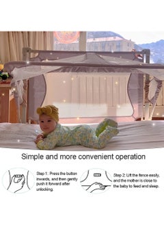 Rock Pow Co-sleeping cot baby cot cot bed cribs 120 x 50 cm baby moses basket height adjustable on both sides kinderkraft co-sleeping with mosquito net breathable mesh window for infants/newborn  - Image 4