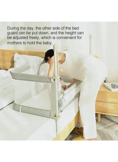 Rock Pow Co-sleeping cot baby cot cot bed cribs 120 x 50 cm baby moses basket height adjustable on both sides kinderkraft co-sleeping with mosquito net breathable mesh window for infants/newborn  - Image 3