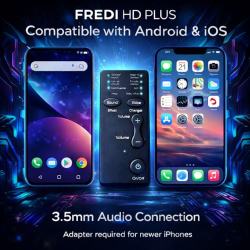 FREDI HD PLUS Portable Mobile Voice Changer Device with 8 Built-in Sound Effects | Audio Voice Modifier with Button Control & Volume Adjustment | Rechargeable Voice Changer Compatible with Smartphones - Image 5