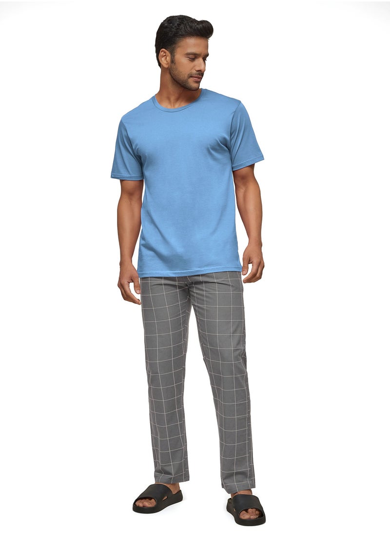 XYXX Checkmate Intellieaze Combed Cotton Checks Men Pyjama  - Image 5