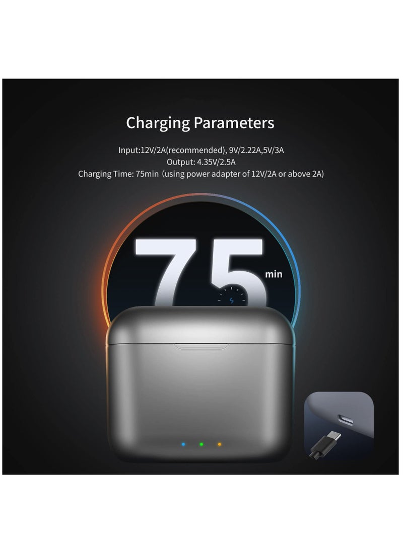 SYOSI Fast Battery Charger Hub for Insta360 X3, Quick Portable 2 Channel Battery Charging Storage Station with Micro SD Card Slots and USB Type C Cable, Up 80% Charge in 35 Minutes - Image 5