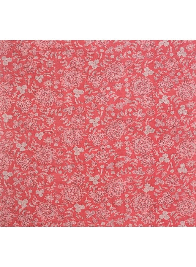 BSB HOME 120 TC Double Floral Bedsheet with 2 Pillow Covers | 110 GSM Soft Brushed Microfiber - Breathable & Wrinkle Free - (86 X 88 Inch, Pink & White) - Image 5