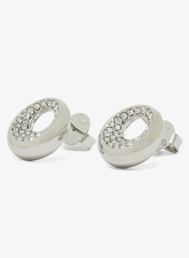 GUESS 12Mm Coin Pave Studs - Image 2