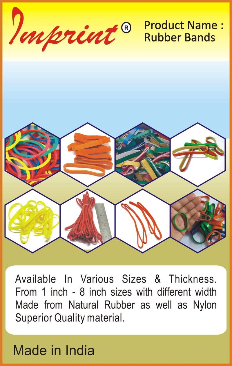 Imprint 11 MM Wide Red 5 Inch Long Latex Rubber Bands, Big, Large, Extra Strong Pack of 10 - Image 2