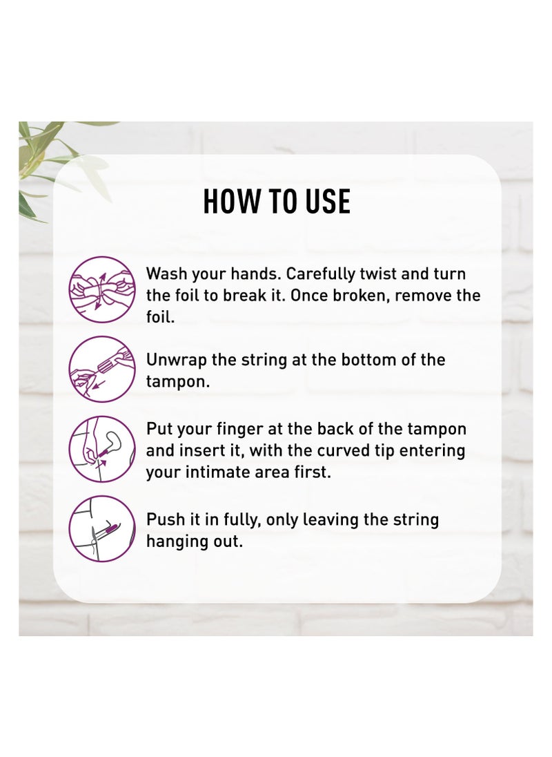 Sirona - Sirona Period Made Easy Tampons - 20 Piece | For Medium & Regular Flow | Biodegradable Tampons | FDA Approved - Image 1