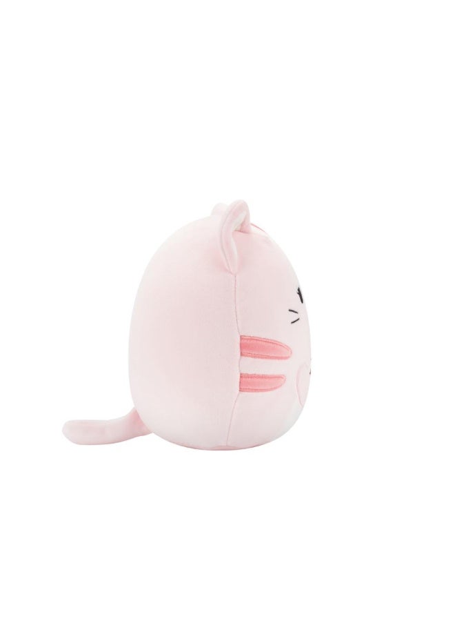 Squishmallows SQCR - Little Plush (7.5 Inch Squishmallows) (Laura - Pink Tabby Cat Holding Birthday Cupcake) - Image 2