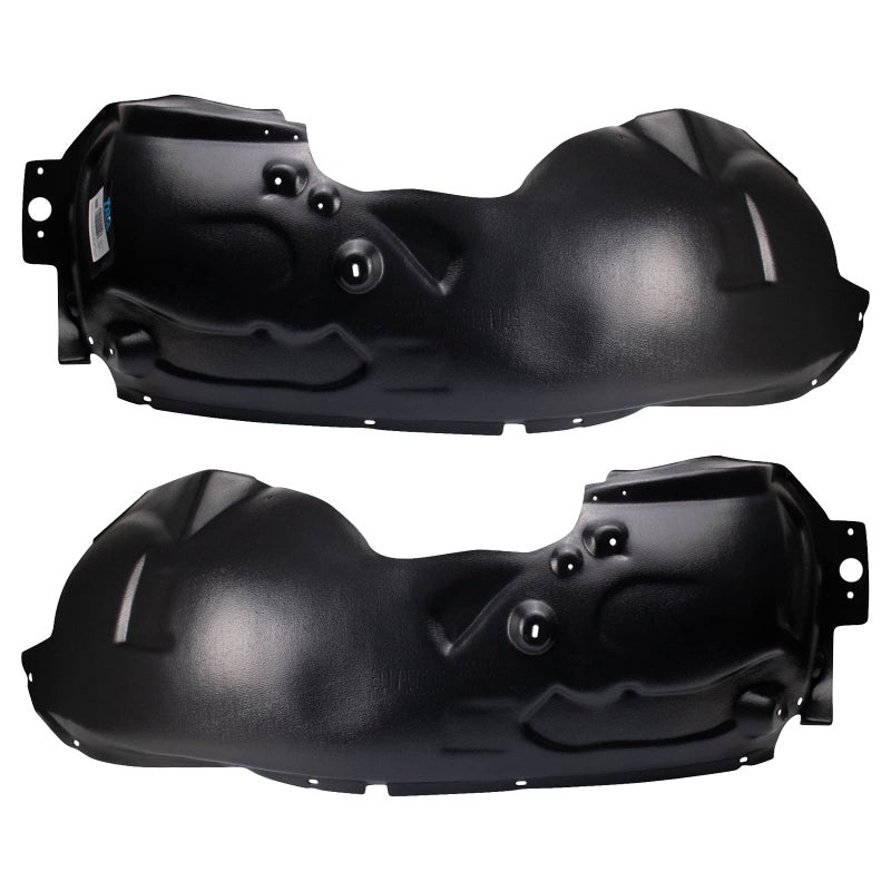 TRQ Front Inner Fender Liner Set Compatible with 20112016 Ford F250 Super Duty F350 Super Duty FO1248156 FO1249156