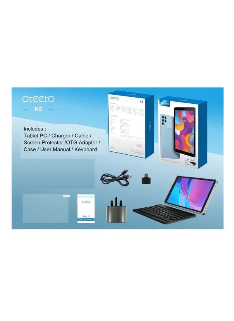 Oteeto Oteeto TAB 8 Tablet with Keyboard - 8-inch IPS HD Screen (256GB + 8GB) Code:  - Image 5