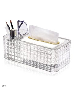 Generic Box Artificial Paper Rack Holder Home Decor Clear  - Image 3