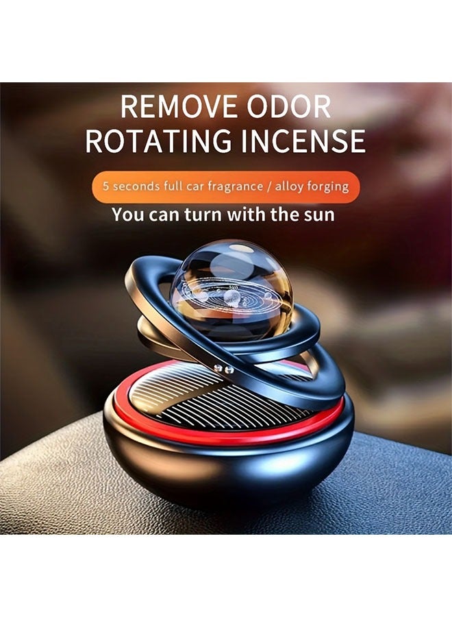 Car Air Freshener Solar Rotating Fragrance Decoration Car Interior Accessories Original Flavored Perfume Diffuser - Image 4