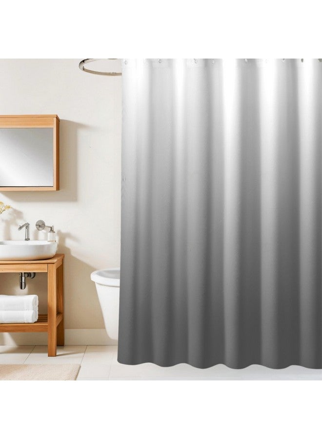 HOMETHREADS HOMETHREADS Embrace Luxury with Our 6-Feet Long Premium Polyester Shower Curtain with 12 Hooks for a Lavish Bathroom Ambiance | Stylish, Splendid, and Perfectly Sized (Black, 180x180cm)  - Image 1