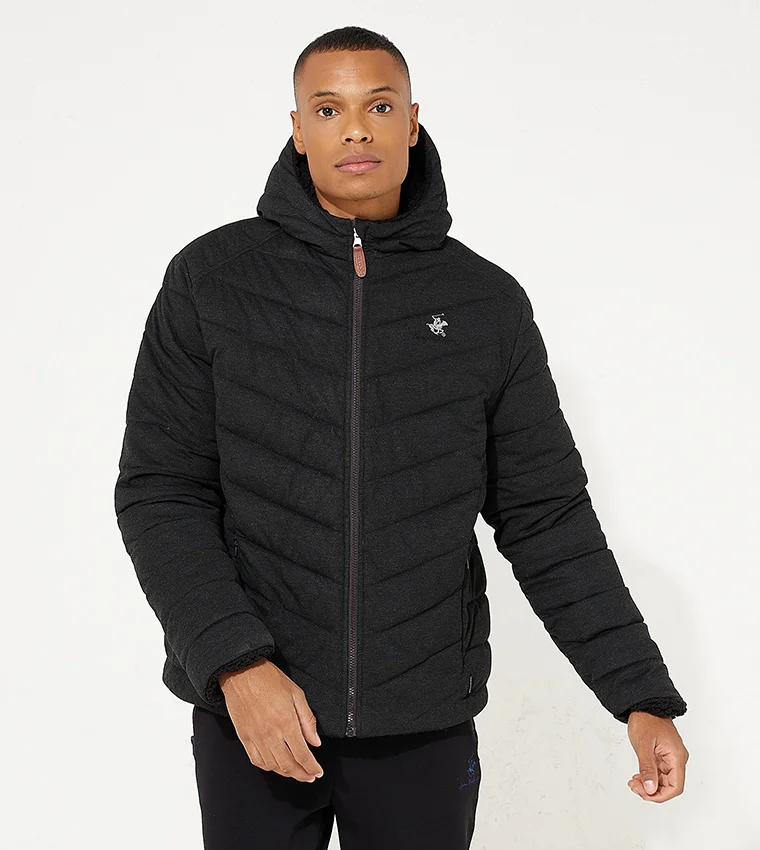 BEVERLY HILLS POLO CLUB Quilted hooded jacket