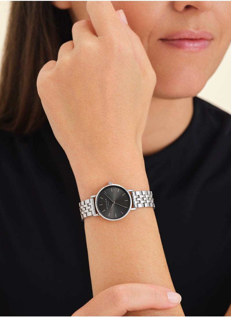 RoseField Rosefield Small Edit Grey Steel Silver Women Watch - SGSSS-SE03  - Image 3