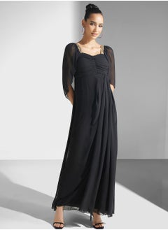 Embelish Mesh Detail Dress