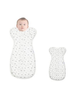 Snowie Soft ® Baby Swaddles For Newborns, 100% Cotton Baby Swaddle Wrap For Newborns Arms Up Baby Sleeping Blanket Zipping Baby Sleeping Bag Newborn Sleep Sacks For Startle Reflex For Baby 0-6 Months  - Image 1