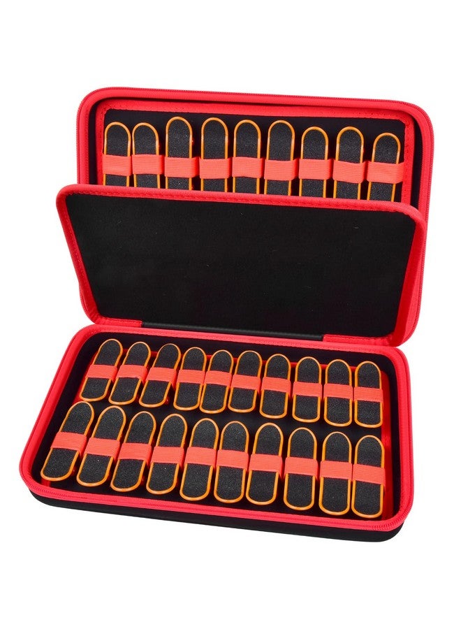ALKOO Case Compatible With Tech Deck Ultra Dlx Fingerboard 4Pack Also Holds 38Pcs For Hometall/For Teak Tuning/For Goldenplayer/For Time4Deals/ For Gr8Ware Collectible Mini Skateboards (Red)  - Image 1
