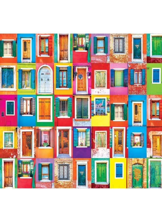 RoseArt - Kodak Premium - Colorful Windows and Doors of Burano - 1500 Piece Jigsaw Puzzle for Adults
