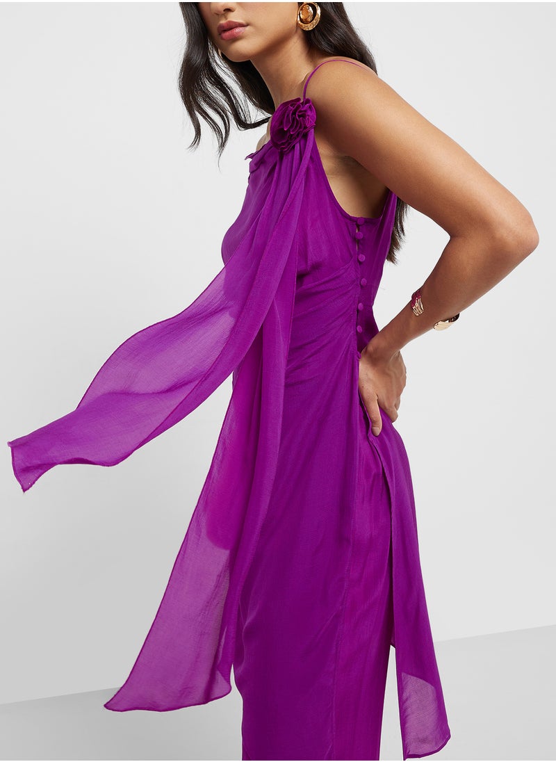 MANGO Long Top With Flower Detail  - Image 3