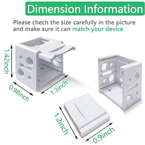 lofrcin Mini Blind Brackets, 1 Inch White Brackets for Blinds, Mini Blinds Box Mounting Bracket for Headrail Holder (2 pcs) - Image 5