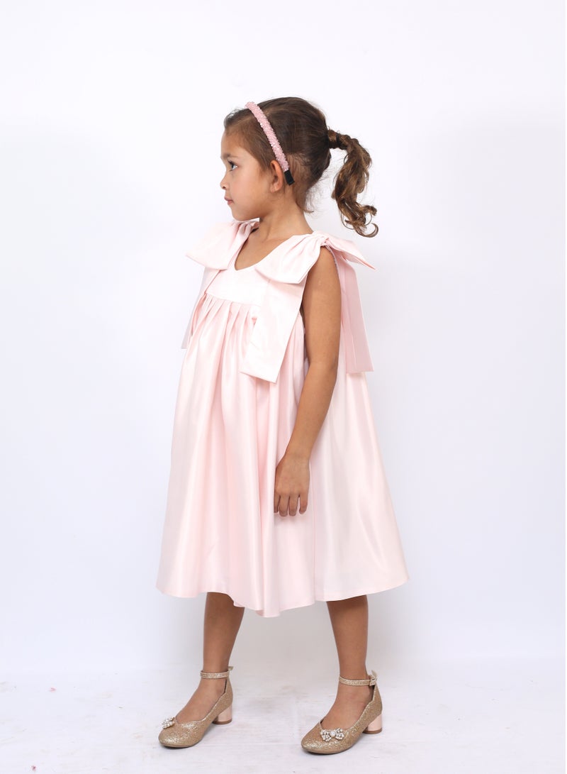 D'Daniela Satin A-Line Dress - Image 2