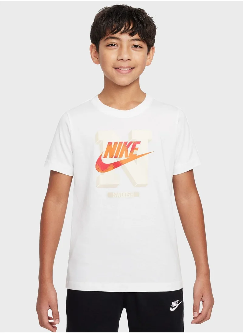 نايكي Youth Nsw Futura Seasonal T-Shirt