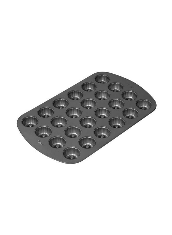 NIBEMINENT 24-Cavity Fluted Tube Cake Pan Black 16.5x10.5inch  - Image 3
