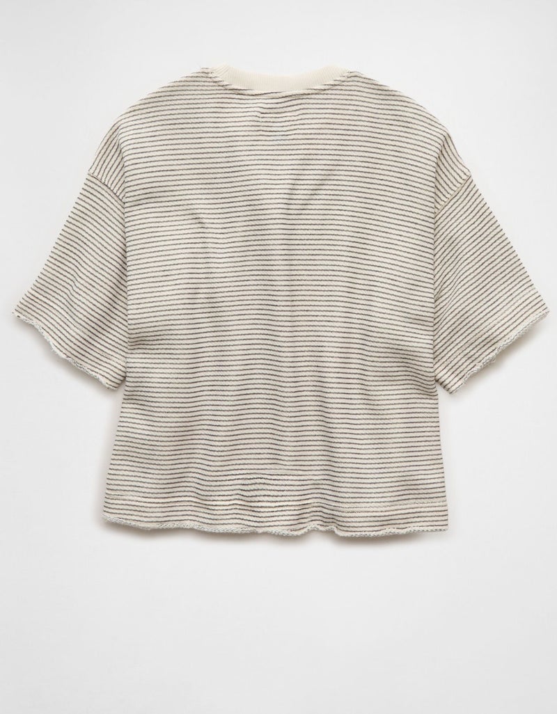 American Eagle AE Boxy Short-Sleeve Sweatshirt - Image 5