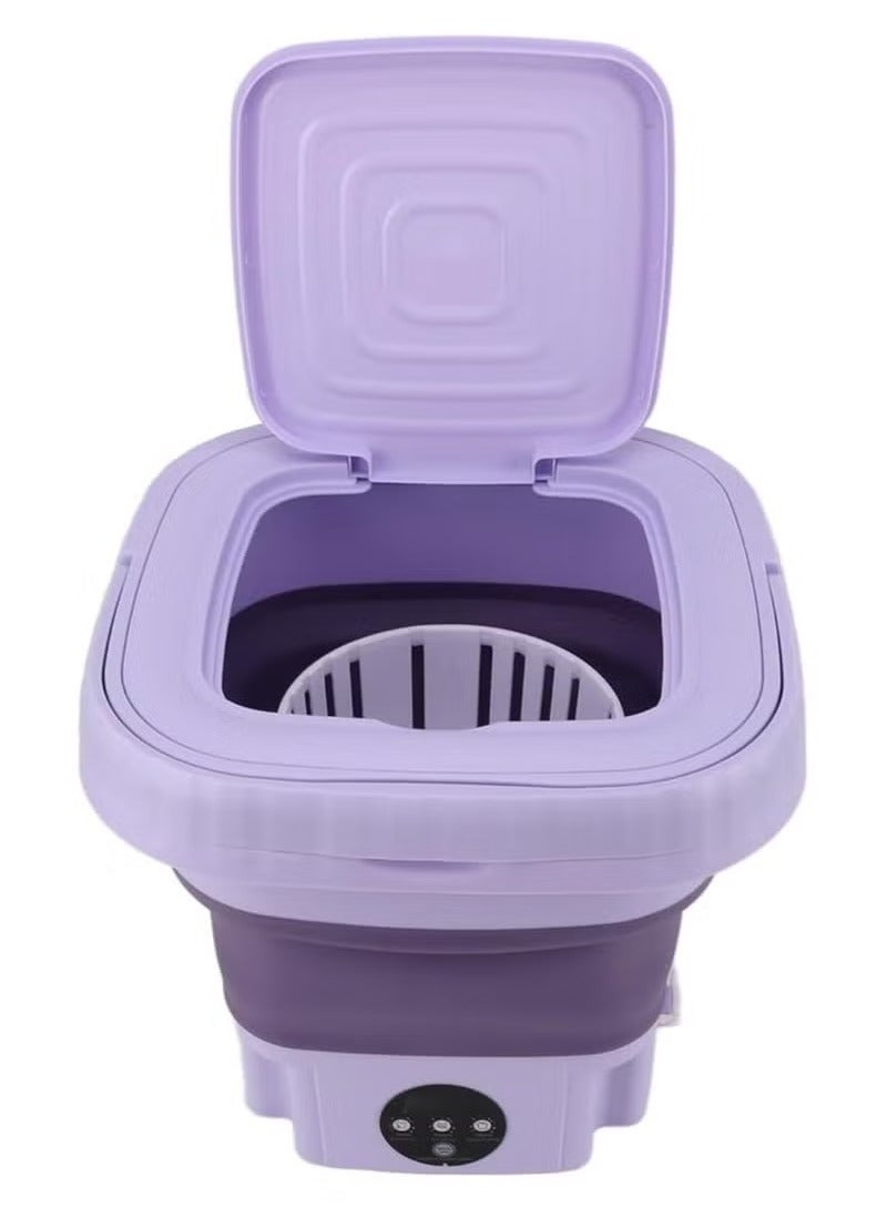 JAJEEK "8L Portable Mini Washing Machine – Compact Design, 1.7kg Capacity, Ideal for Travel, Camping, Underwear, Socks, Apartments, and Students (EU Power)" - Image 1